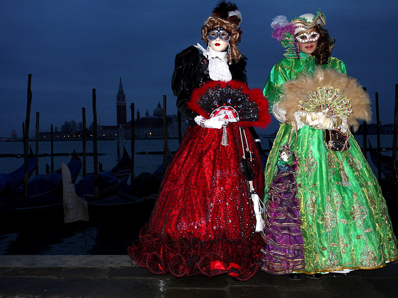 Venice gondolas
